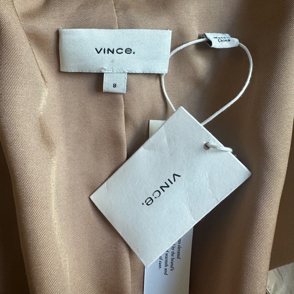 NWT Vince Drapey Silk Blazer Black | Luxury Minimalist | MSRP $545 | Size 8 - Picture 11 of 13